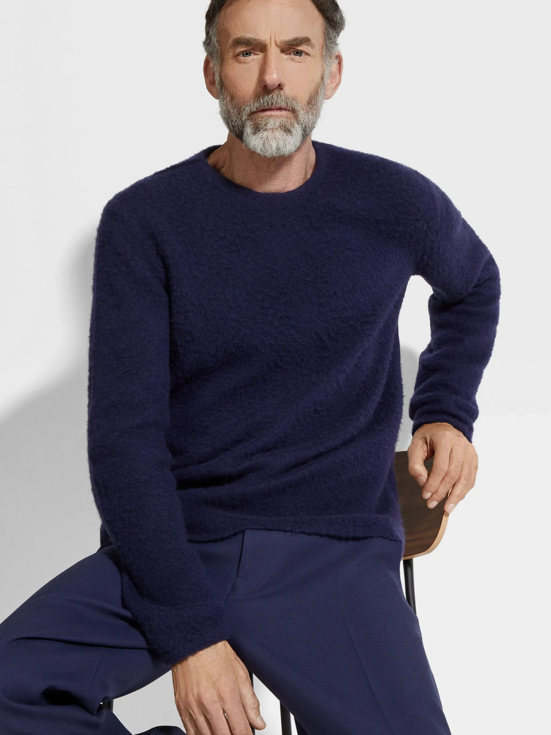 Ink Blue Oasi Cashmere Crewneck