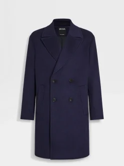 Ink Blue Oasi Cashmere Overcoat