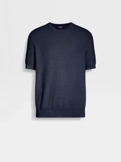 Ink Blue Premium Cotton Crewneck
