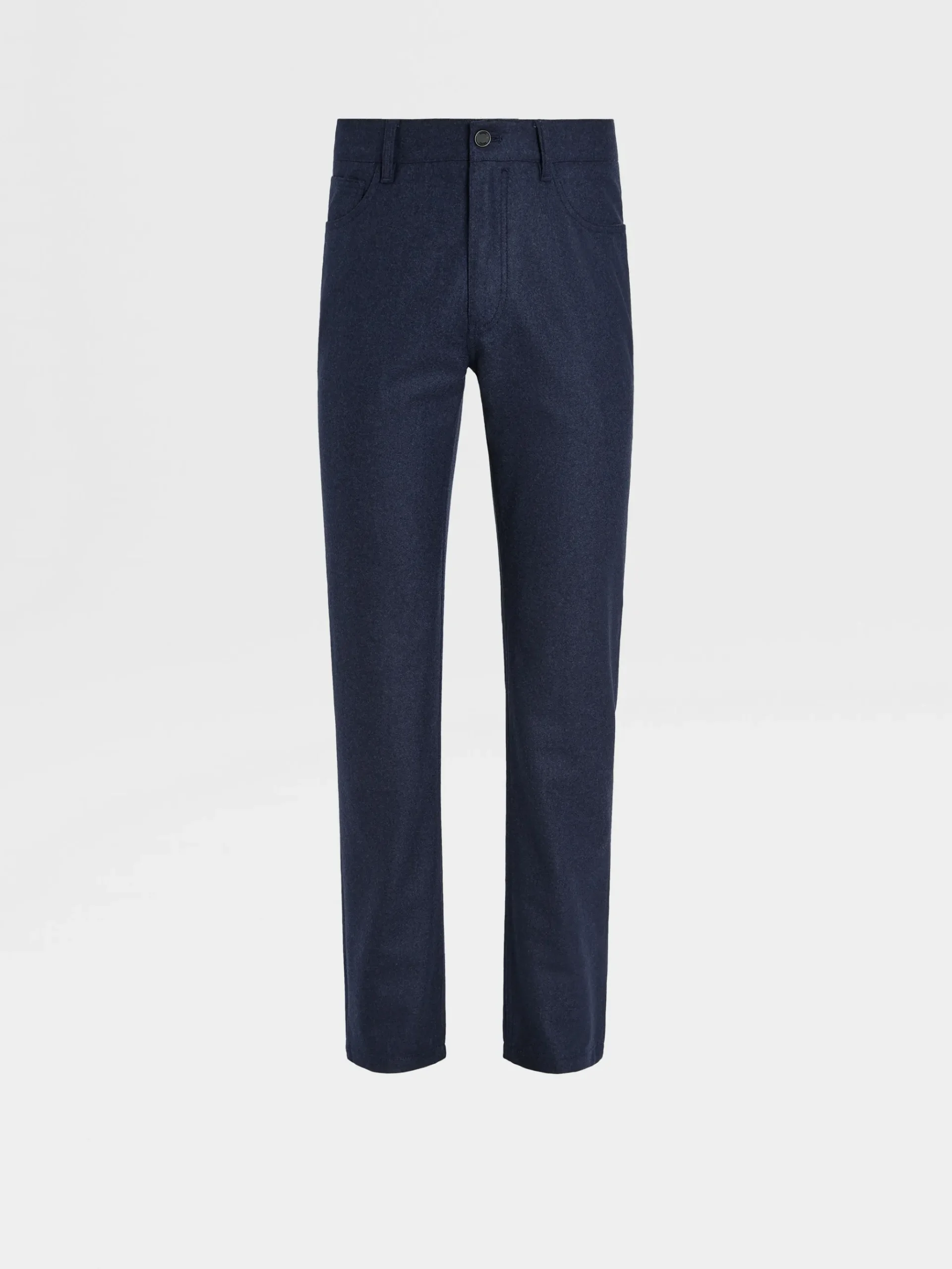 Ink Blue Wool and Cashmere Roccia Pants