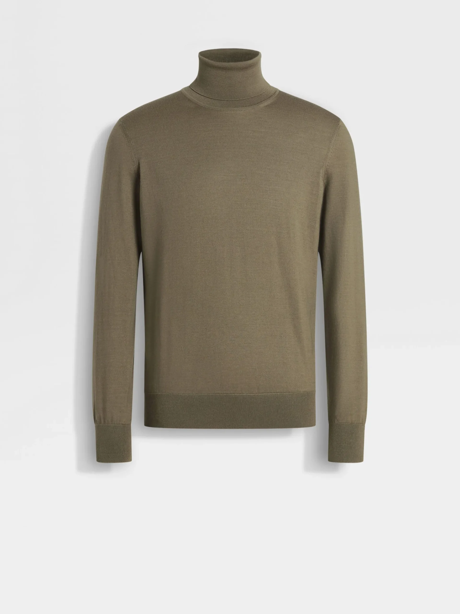 Khaki Cashseta Turtleneck