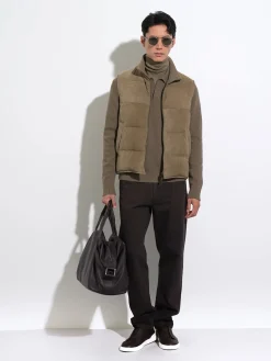 Khaki Cashseta Turtleneck
