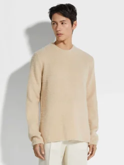 Light Beige Oasi Cashmere Crewneck