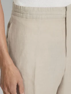 Light Beige Oasi Lino Pants