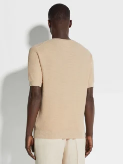 Light Beige Premium Cotton Crewneck