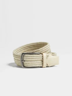 Light Beige Rayon Belt