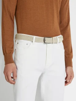 Light Beige Rayon Belt