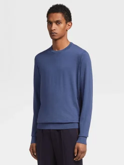 Light Blue 12milmil12 Wool Crewneck