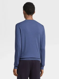 Light Blue 12milmil12 Wool Crewneck
