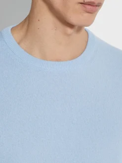 Light Blue Oasi Cashmere Crewneck