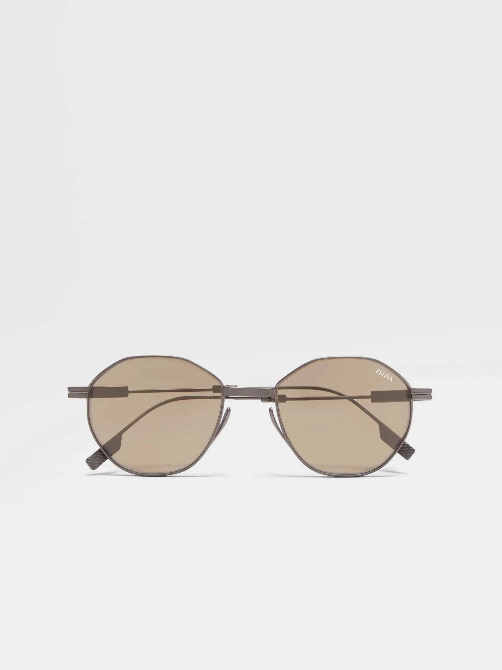 Light Bronze Titanium Foldable Sunglasses
