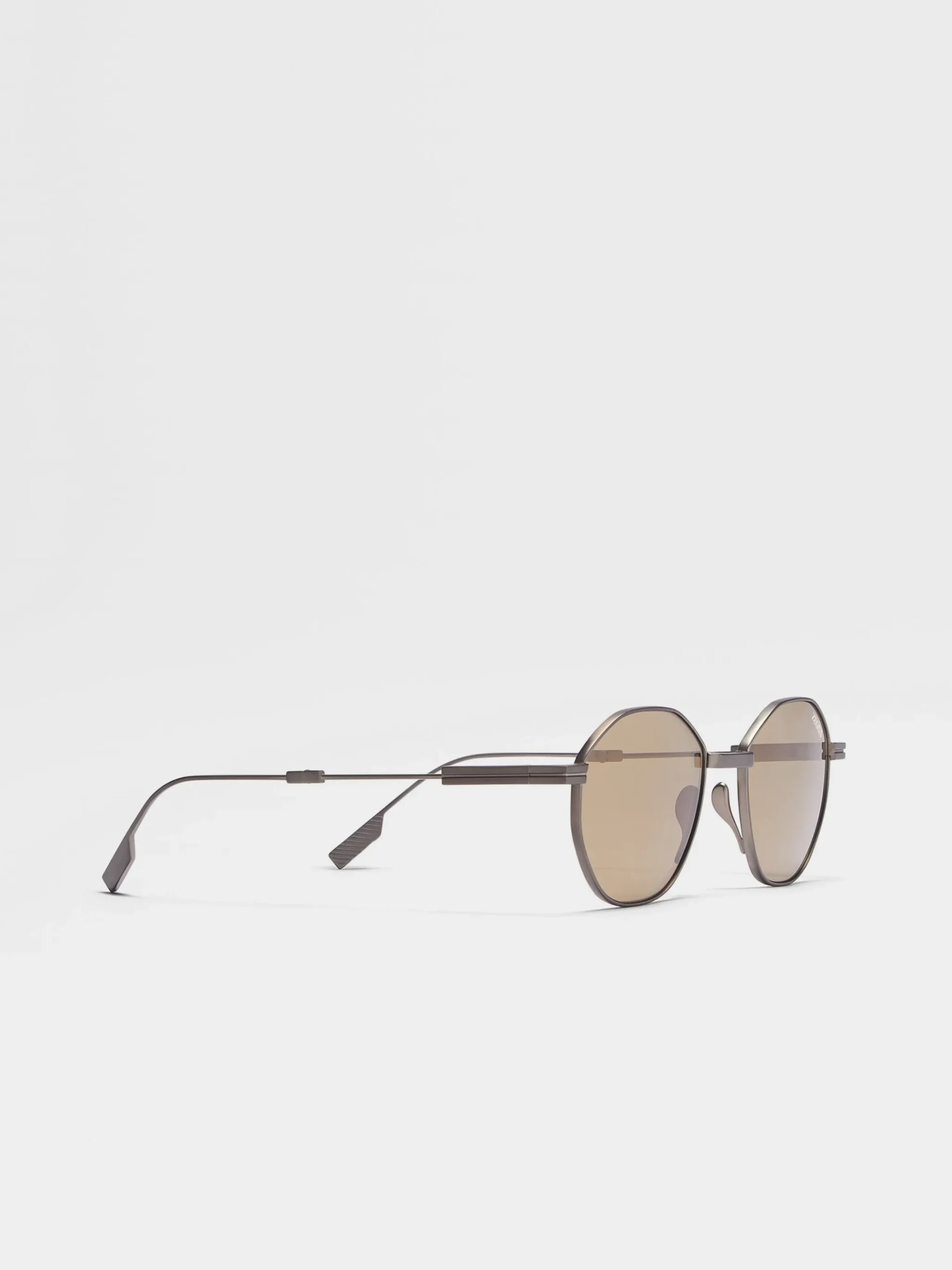 Light Bronze Titanium Foldable Sunglasses