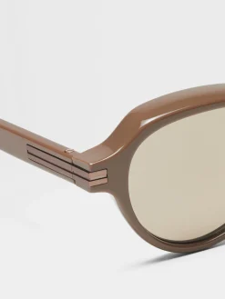Light Brown Acetate Sunglasses