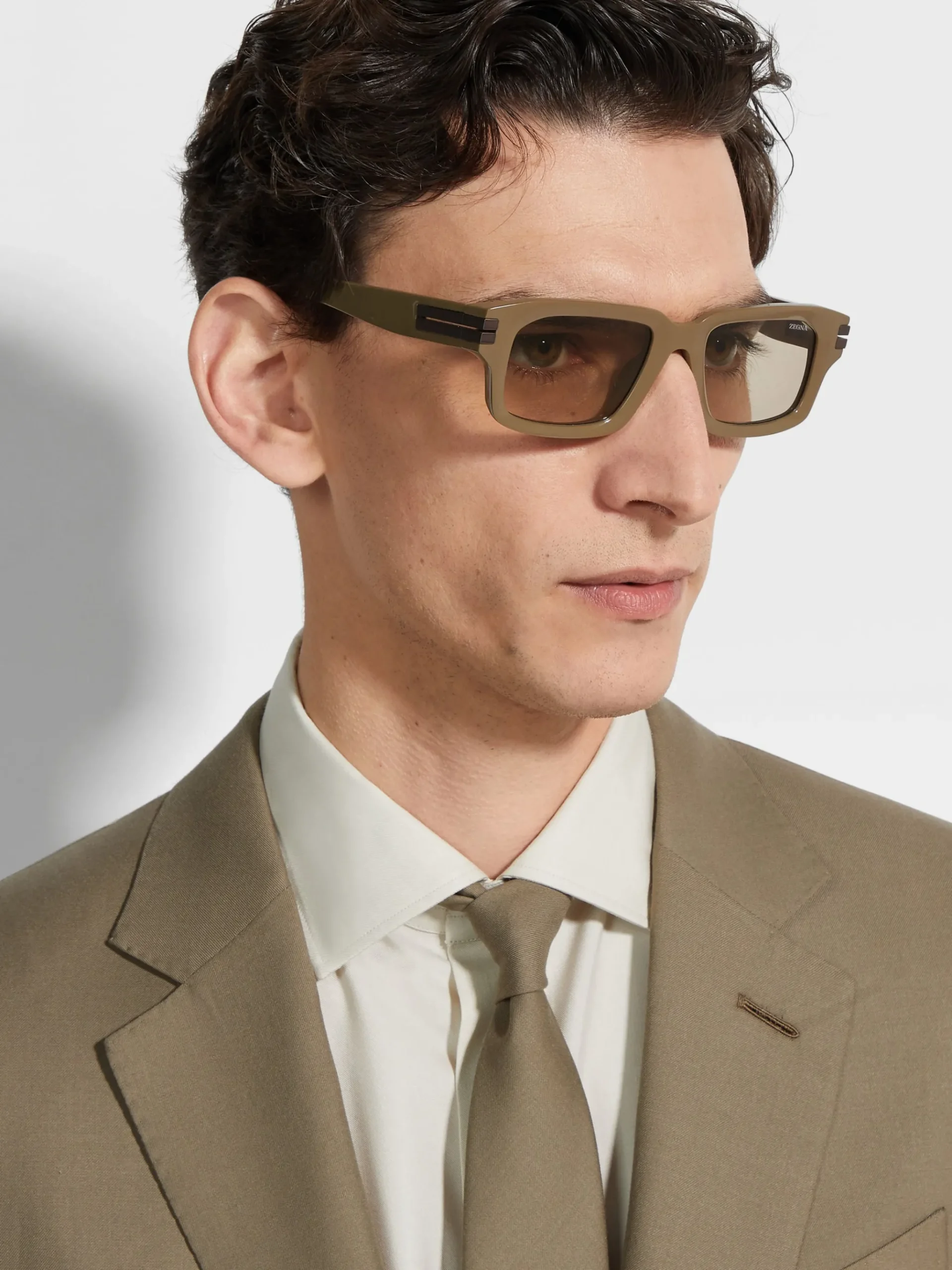 Light Brown Acetate Sunglasses