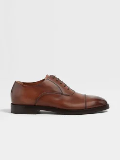 Light Brown Leather Torino Oxford Shoes