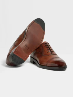 Light Brown Leather Torino Oxford Shoes