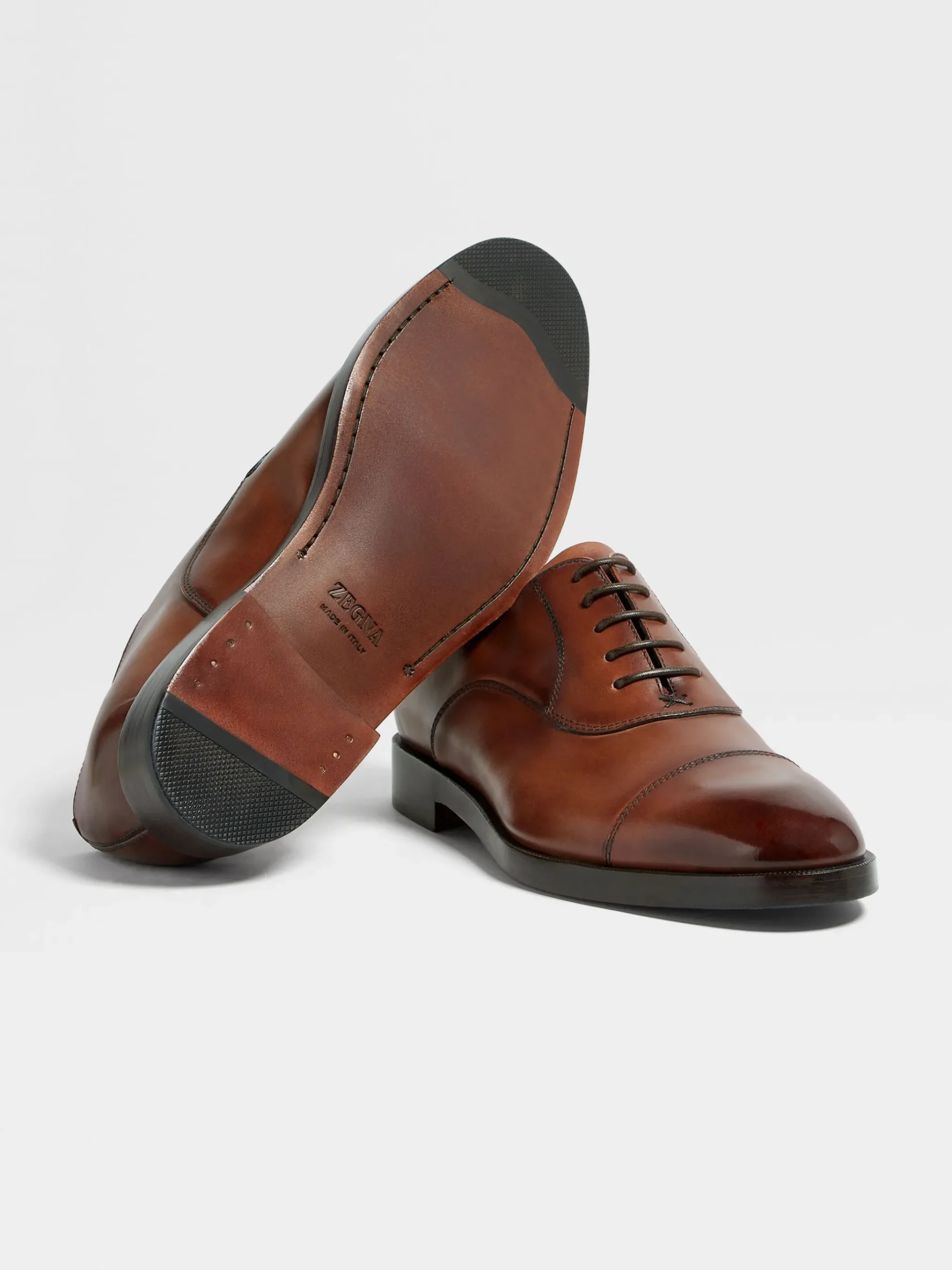 Light Brown Leather Torino Oxford Shoes