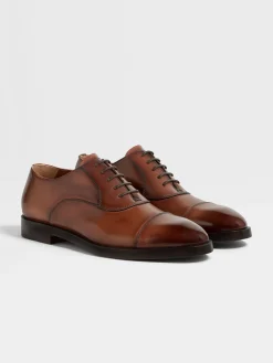Light Brown Leather Torino Oxford Shoes