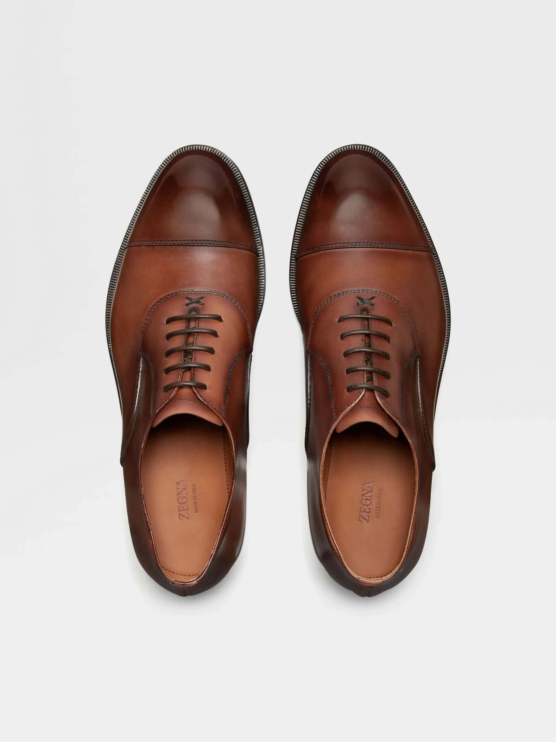 Light Brown Leather Torino Oxford Shoes