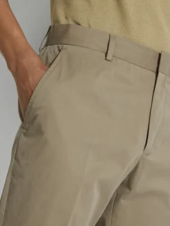 Light Brown Stretch Cotton Pants