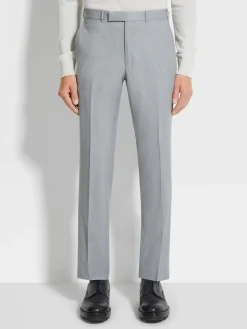 Light Grey Centoventimila Wool Pants