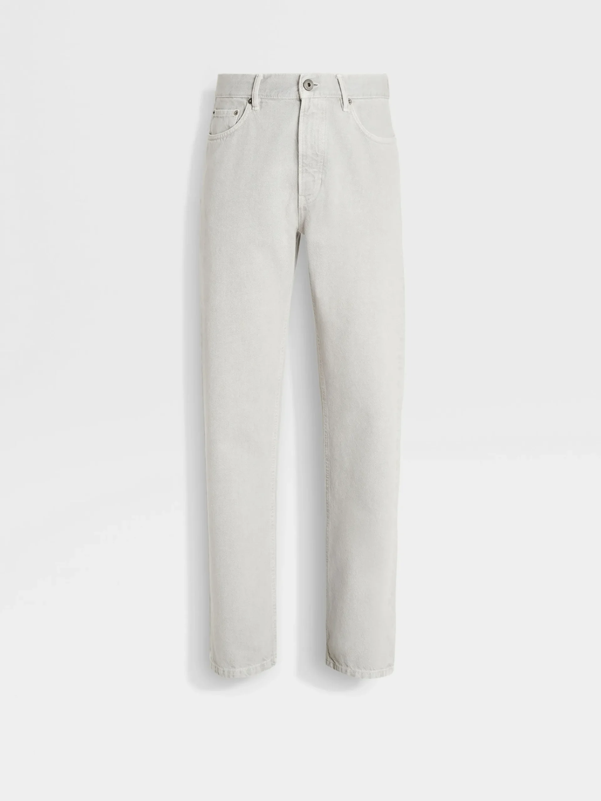 Light Grey Cotton Roccia Jeans
