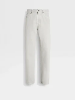 Light Grey Cotton Roccia Jeans