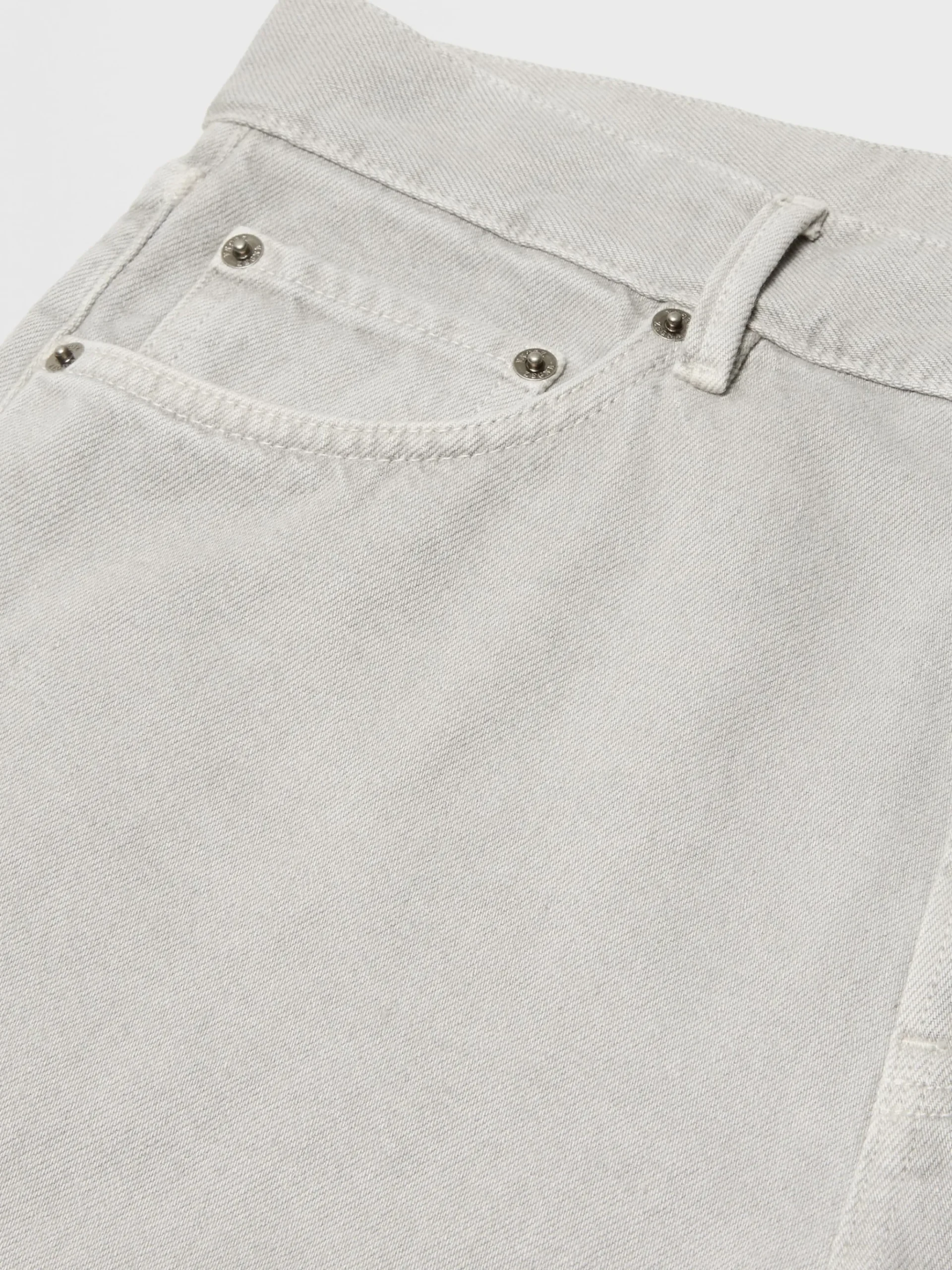 Light Grey Cotton Roccia Jeans