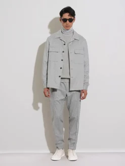 Light Grey Mélange Cashseta Turtleneck