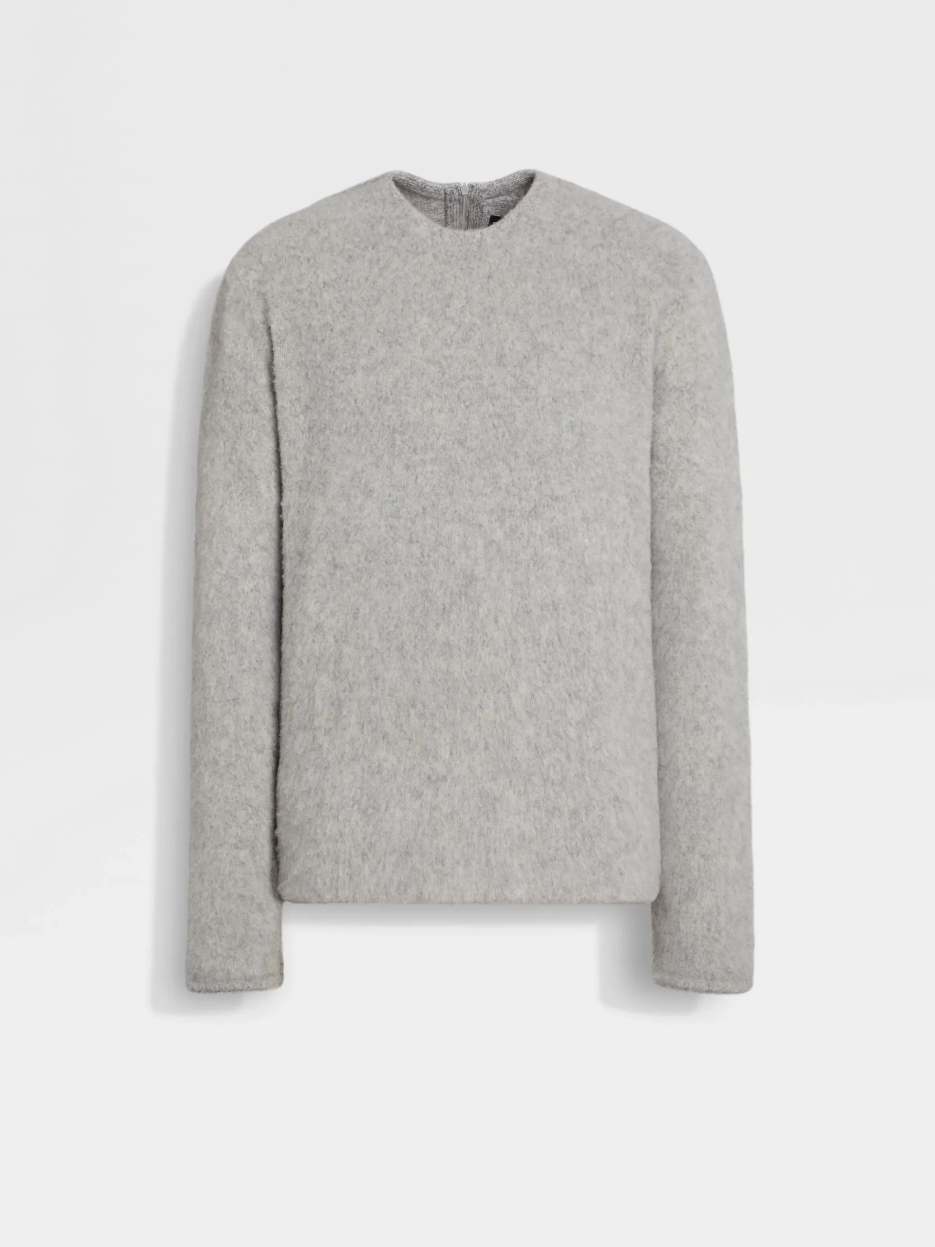 Light Grey Mélange Oasi Cashmere Crewneck