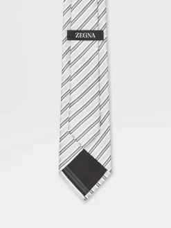 Light Grey Silk Tie