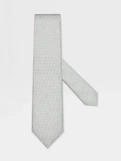 Light Grey Silk Tie
