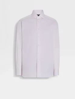 Light Pink Micro-striped Centoventimila Cotton Shirt