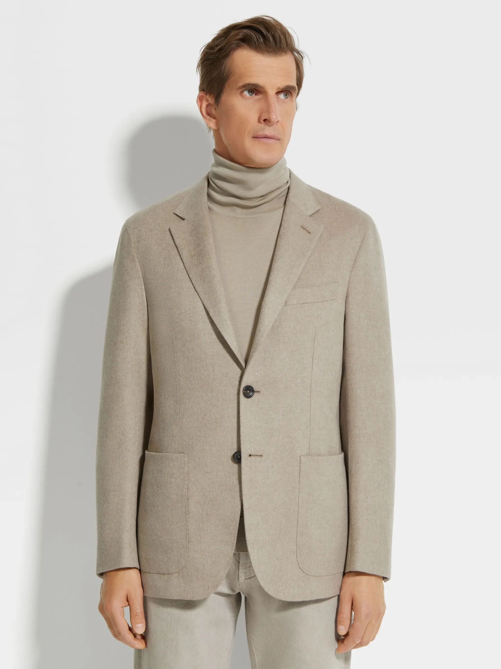 Light Taupe Oasi Cashmere Jacket
