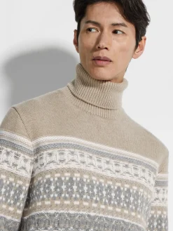 Light Taupe Oasi Cashmere Turtleneck
