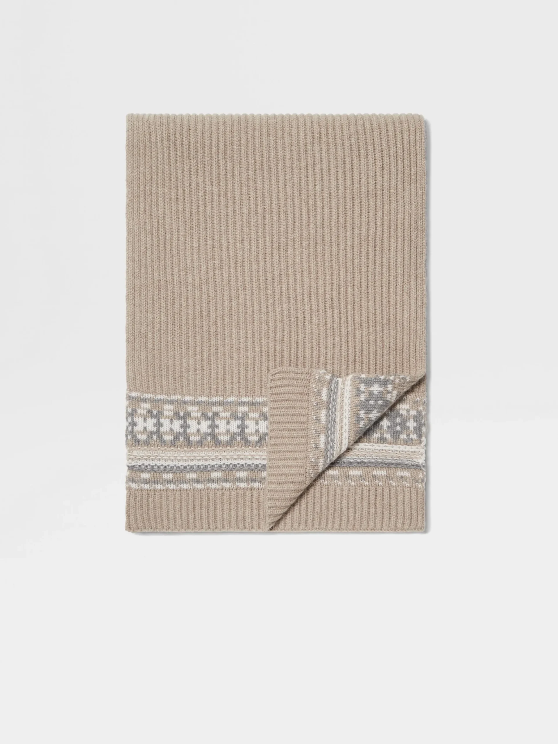 Light Taupe Oasi Cashmere Scarf