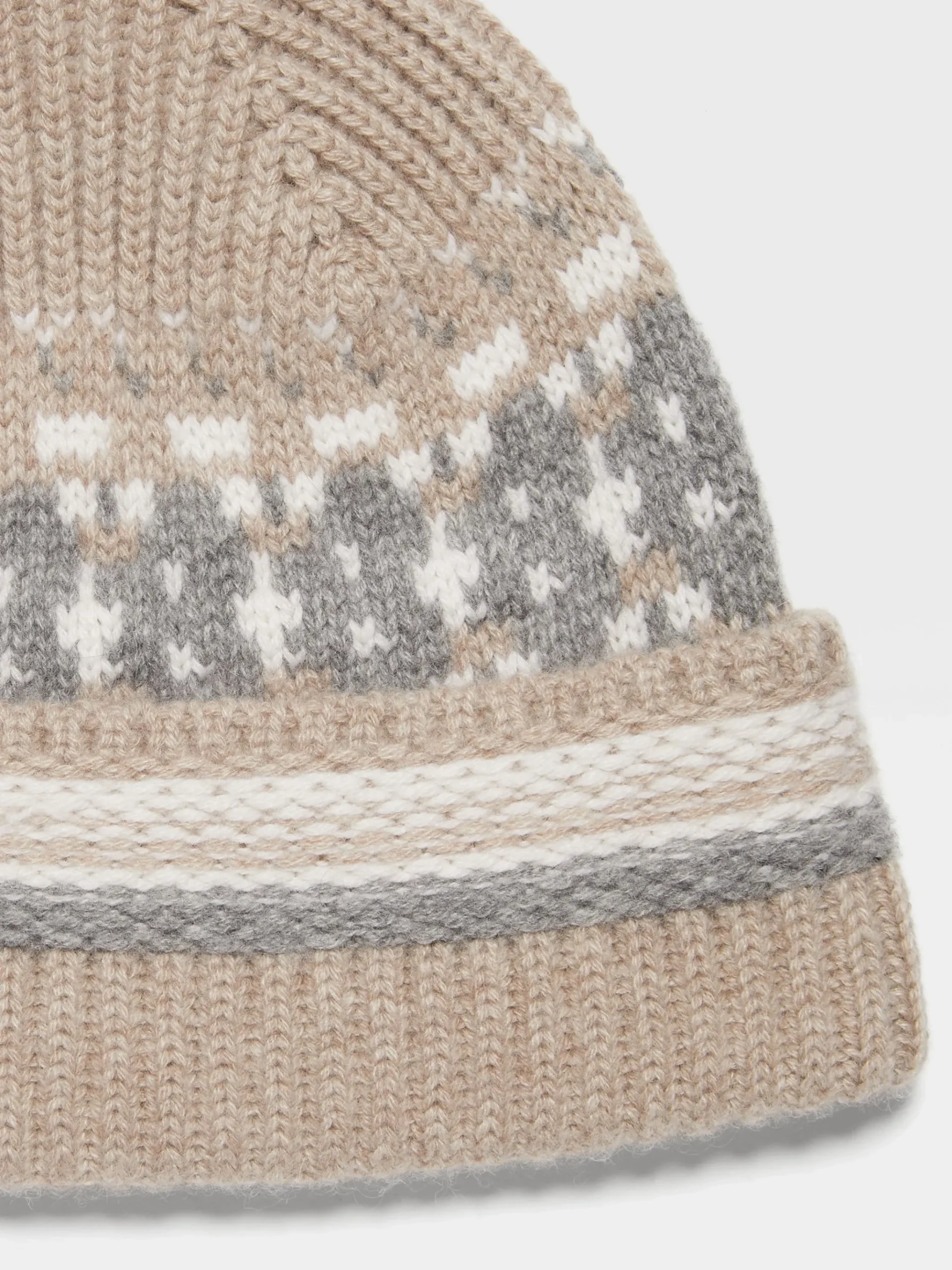 Light Taupe Oasi Cashmere Beanie