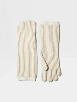 Light Taupe Oasi Cashmere Gloves