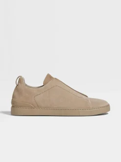 Light Taupe Suede Triple Stitch™ Sneakers