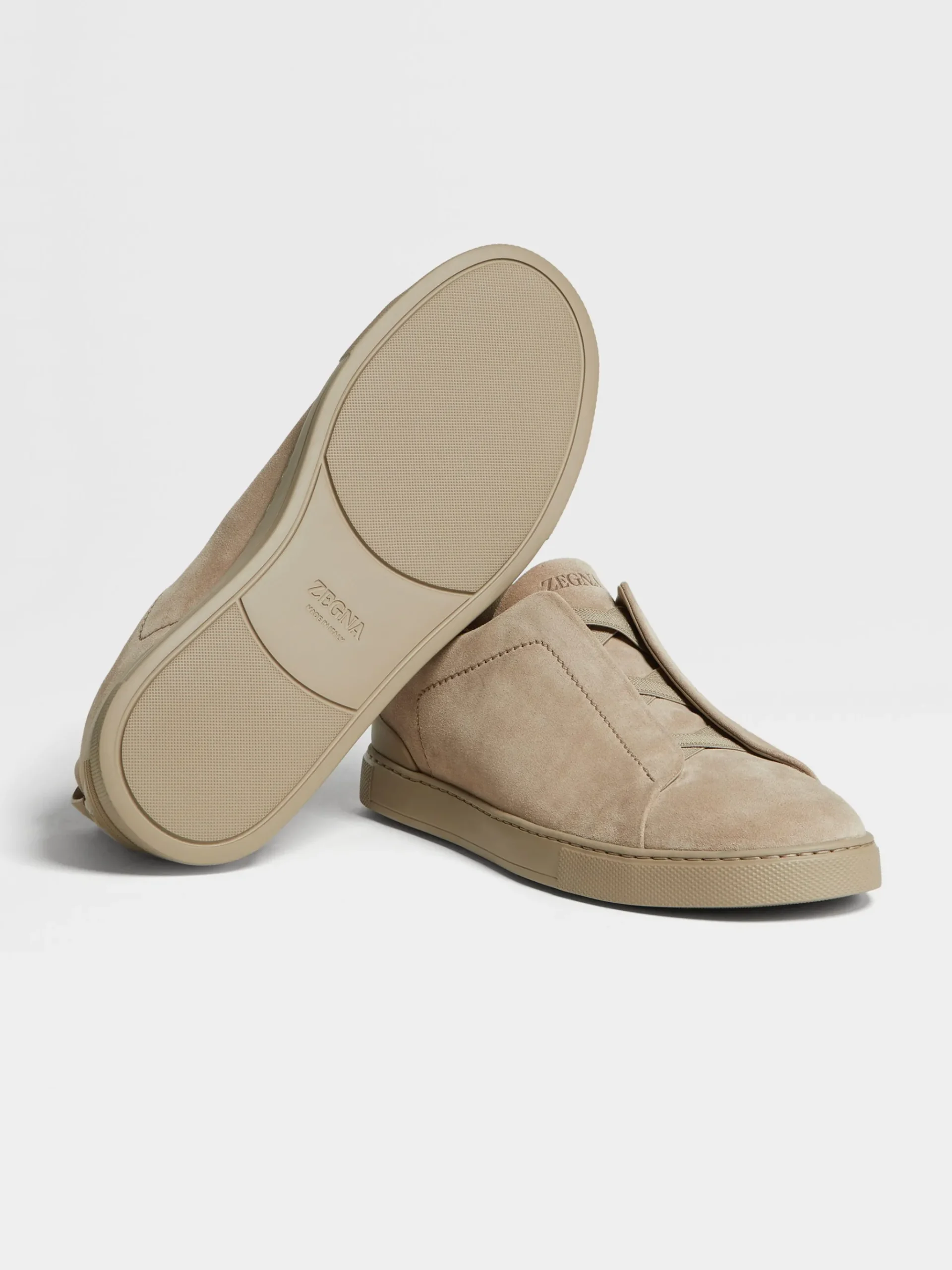 Light Taupe Suede Triple Stitch™ Sneakers