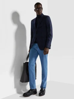 Navy Blue and Blue 15milmil15 Wool Jacket