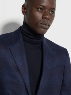 Navy Blue and Blue 15milmil15 Wool Jacket