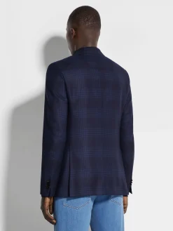 Navy Blue and Blue 15milmil15 Wool Jacket