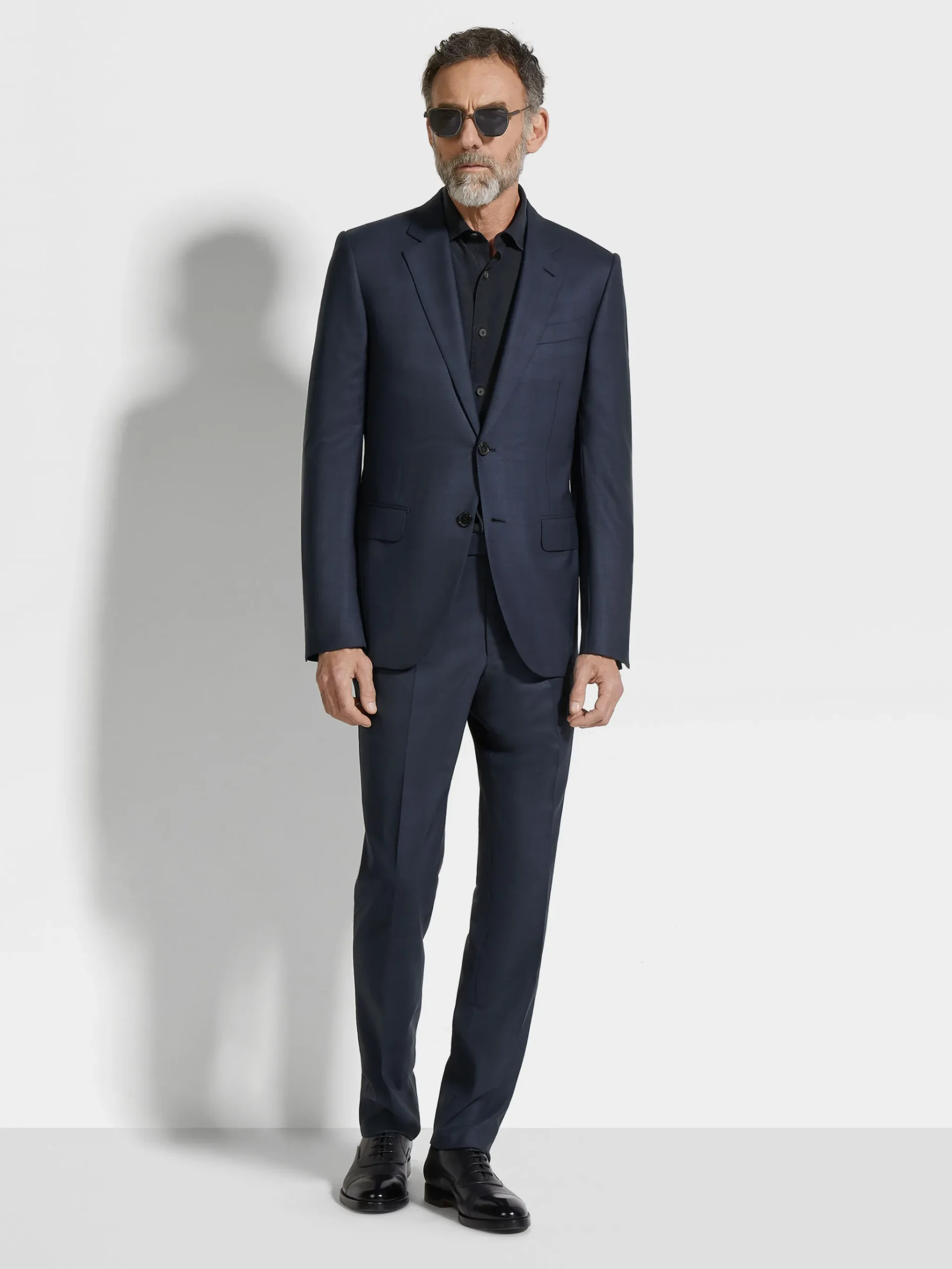Navy Blue Centoventimila Wool Suit