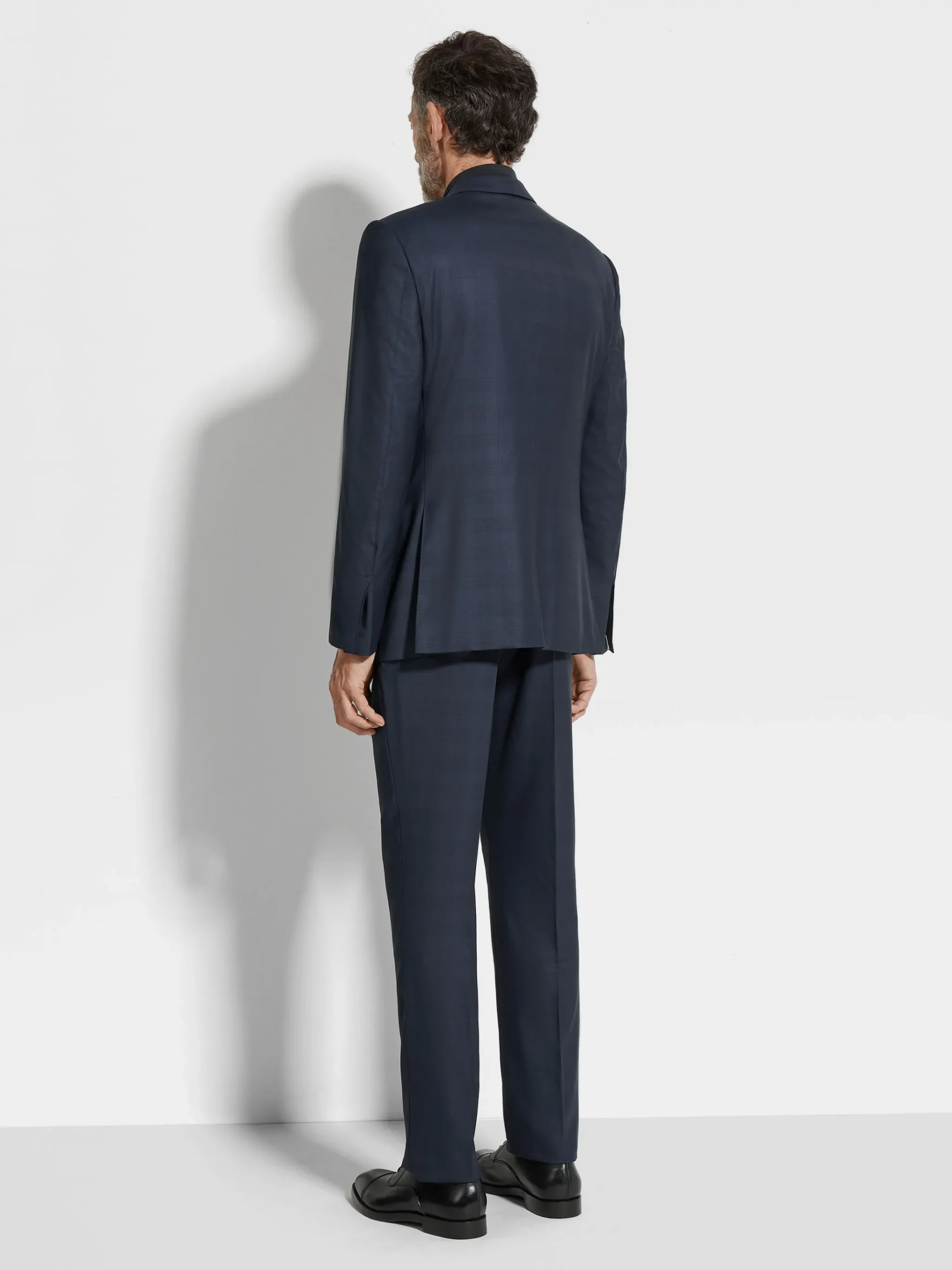 Navy Blue Centoventimila Wool Suit
