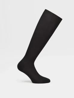Navy Blue Cotton Socks
