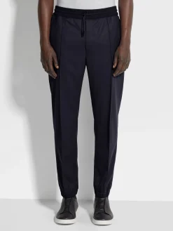 Navy Blue High Performance™ Wool Joggers