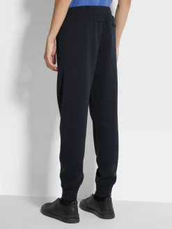 Navy Blue High Performance™ Wool Blend Joggers
