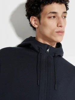 Navy Blue High Performance™ Wool Blend Hoodie