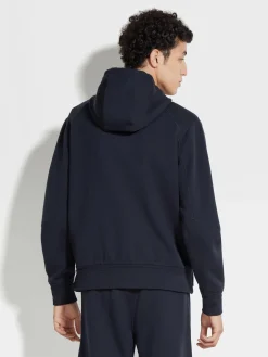 Navy Blue High Performance™ Wool Blend Hoodie